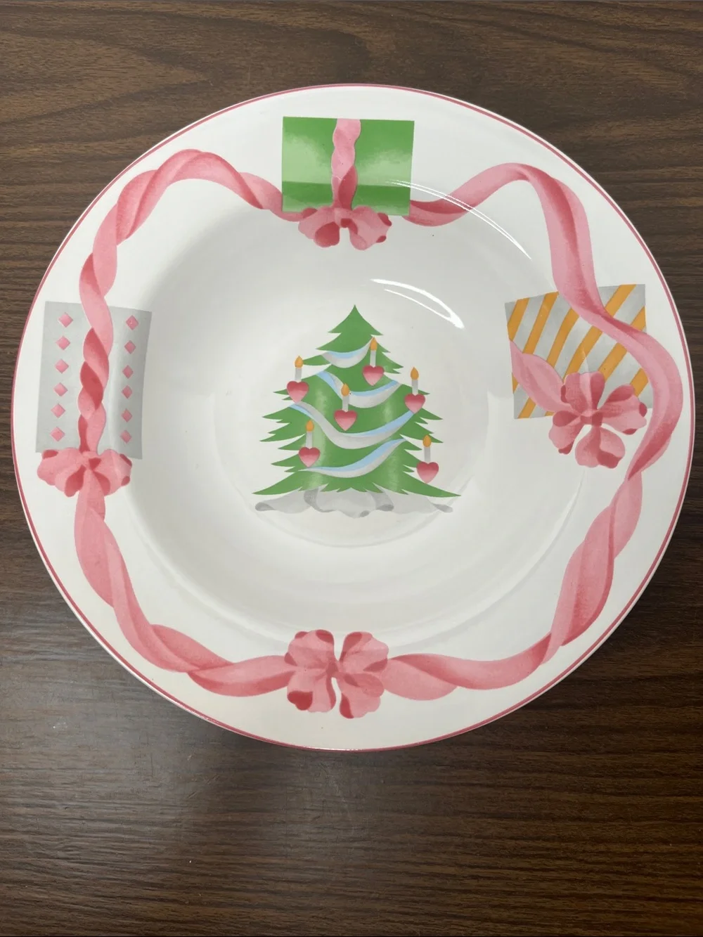 1 print error rimmed Soup Bowl